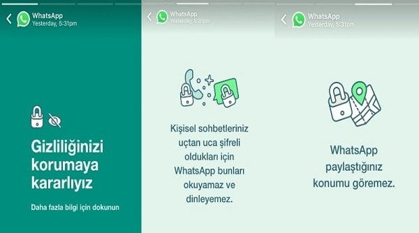 WhatsApp Geri Vitese Taktı