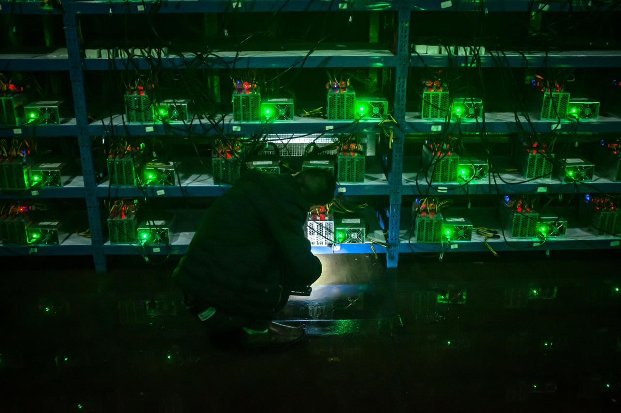 Çin'in Sichuan eyaletinde bir bitcoin madeni