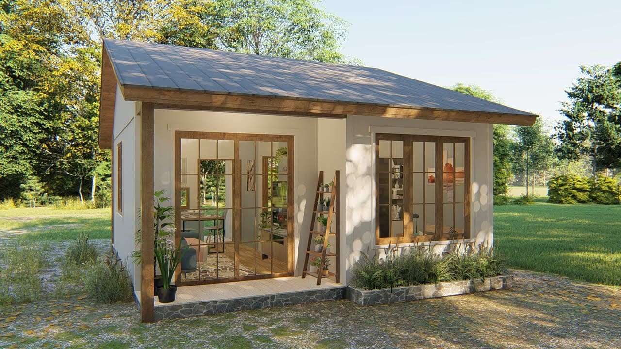 Absolutely Cute Tiny House Design 452 Sqft